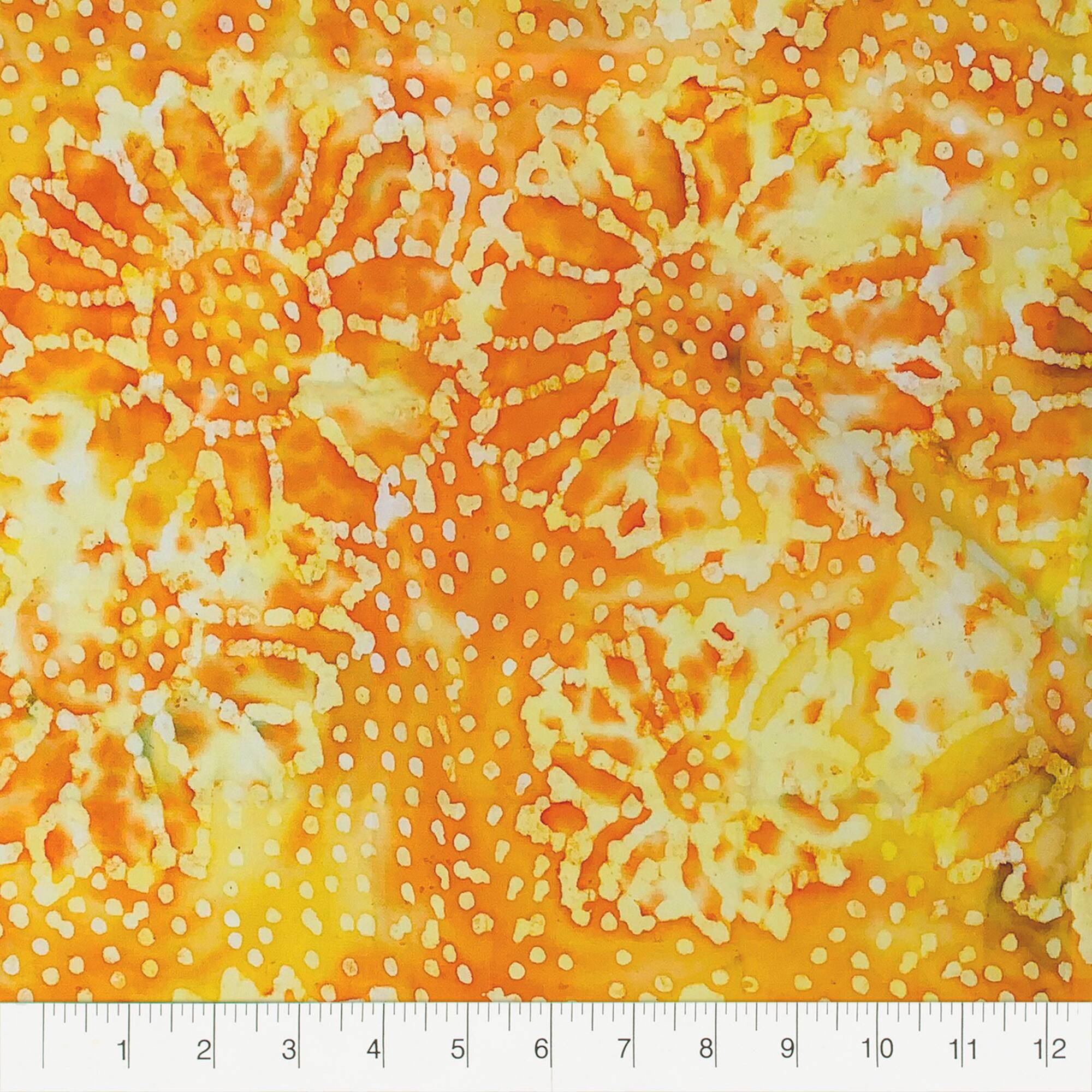 12 Pack: Batik Printed Fabric Bundle by Loops & Threads™